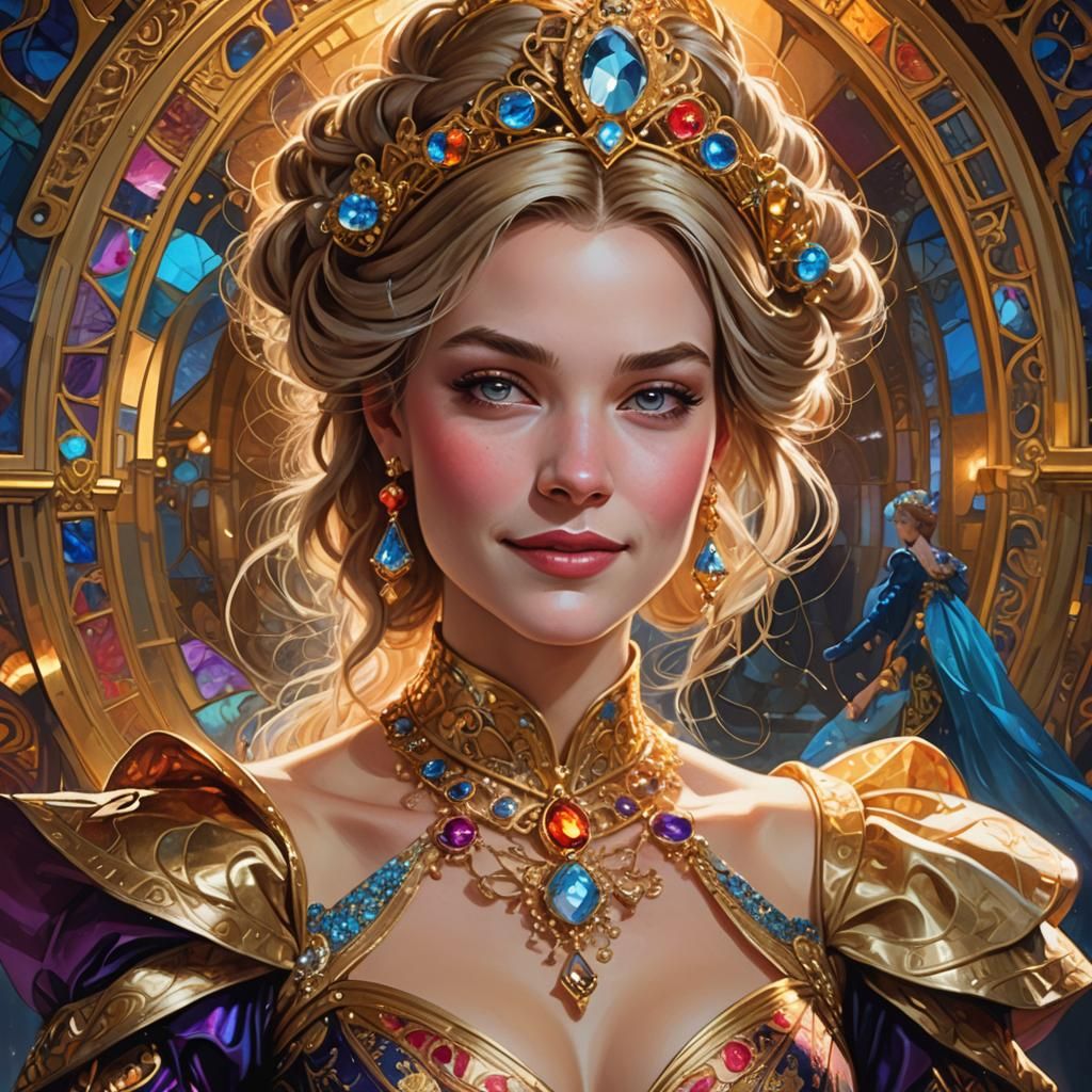 Evil Stepsister Cinderella Portrait in Renaissance Style