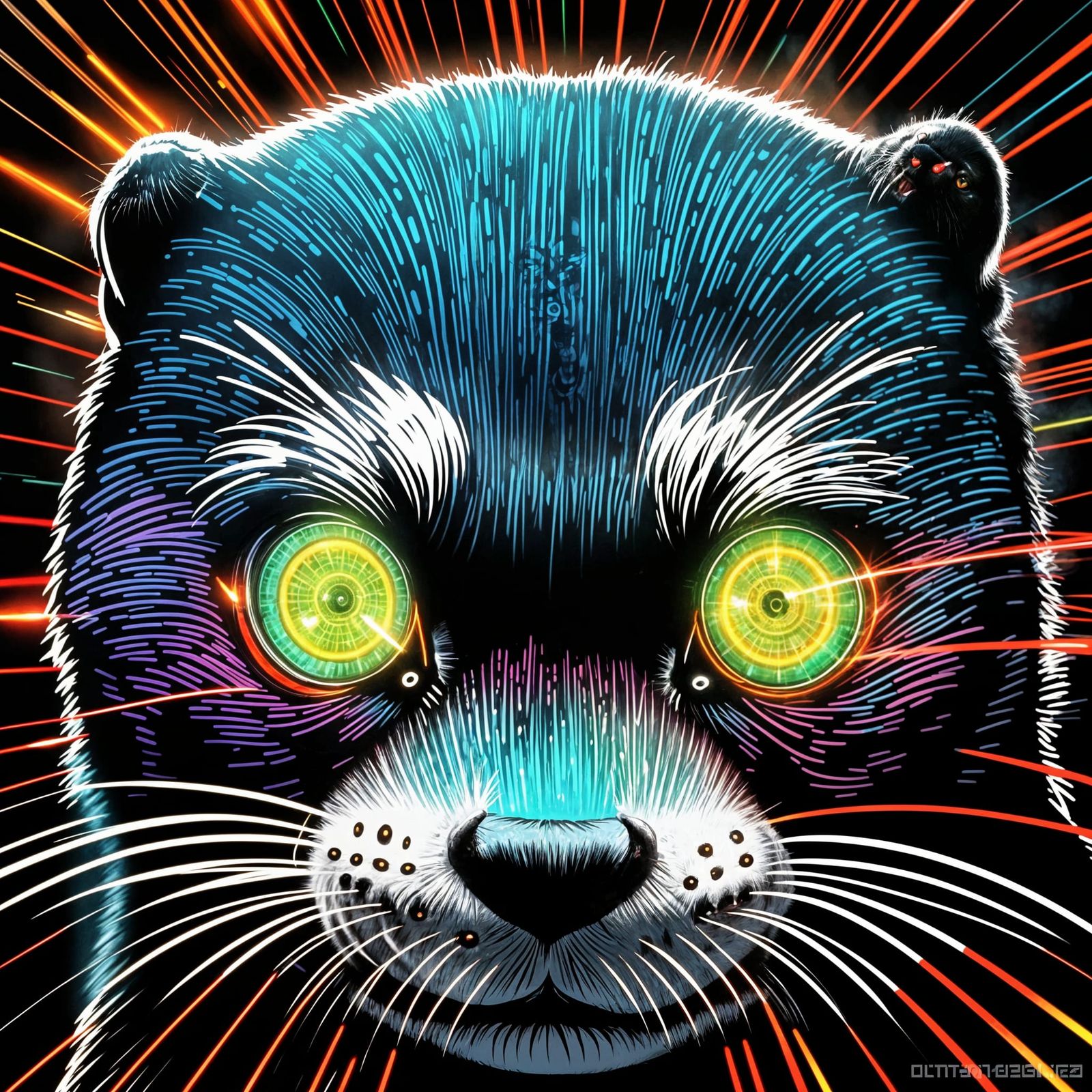 Manga Otter Unleashes Laser Fury