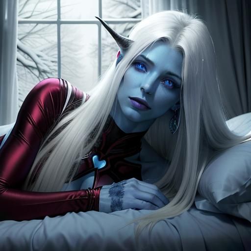 Demon Lich Waking Up in Dreamlike Photography