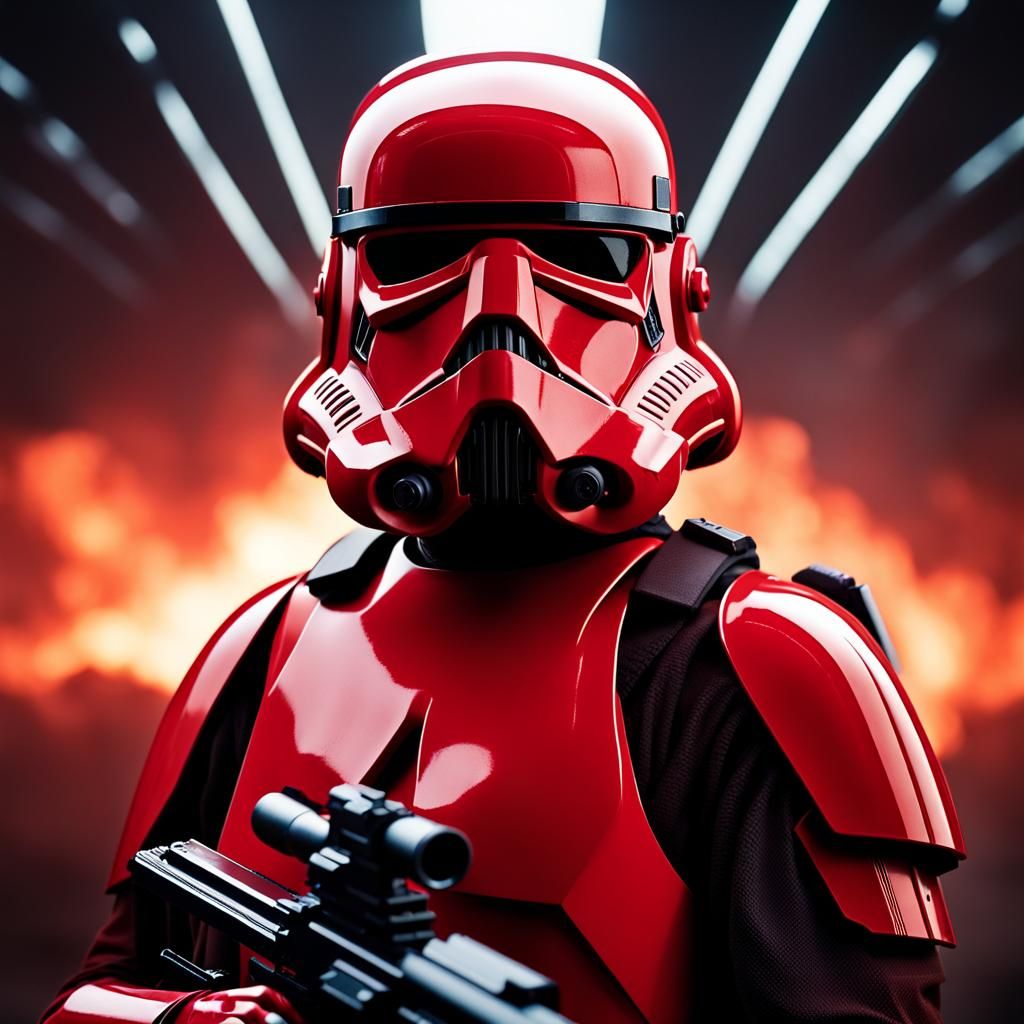 Sith Trooper Portrait in Battle with Death Star