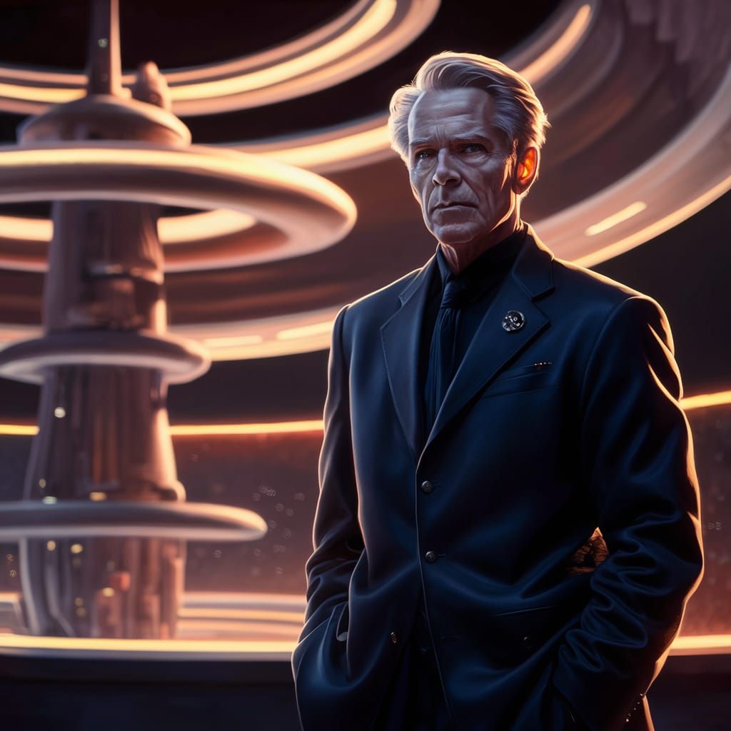 Alfred Bester of Babylon 5: Psi Corps Illustration