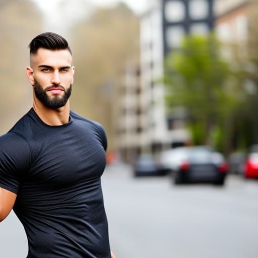 Professional Photo of a Muscular Gay Man