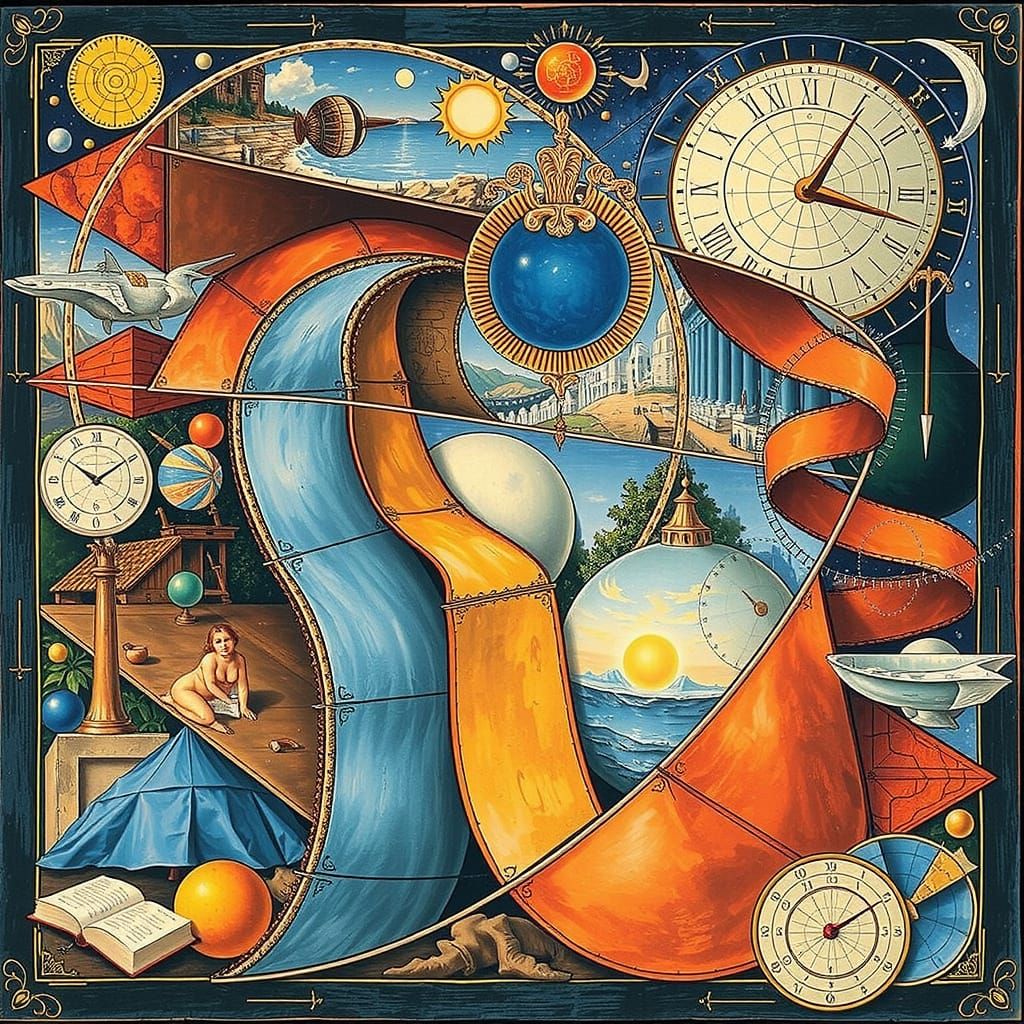 Mathematical Curves in Pre-Raphaelite Style