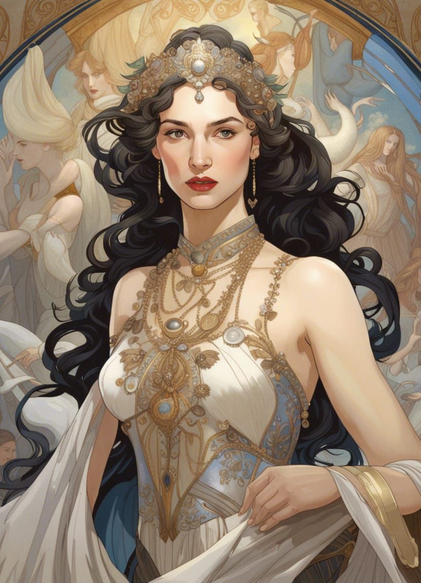 Goddess Fusion: A Hyperdetailed Concept Art Portrait