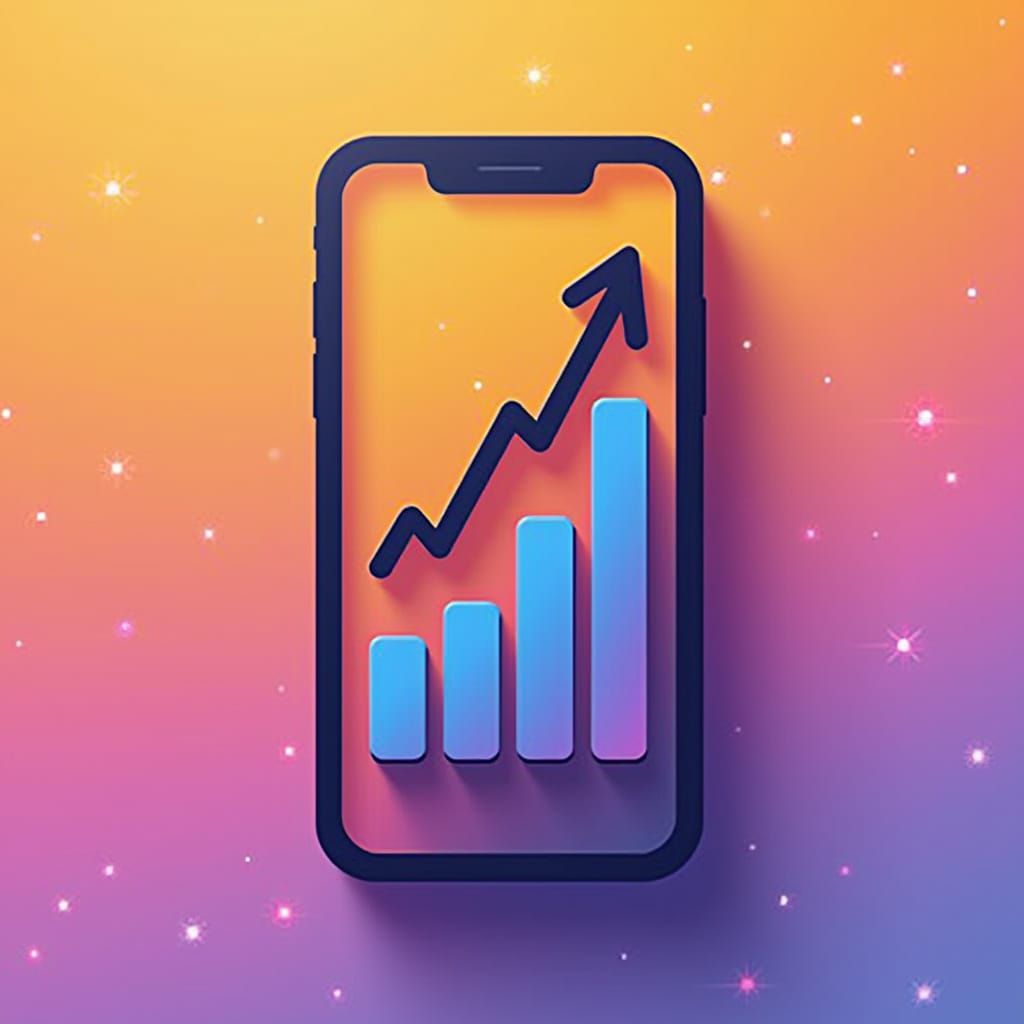 Modern Futuristic Digital Marketing Logo with Geometric Shap...