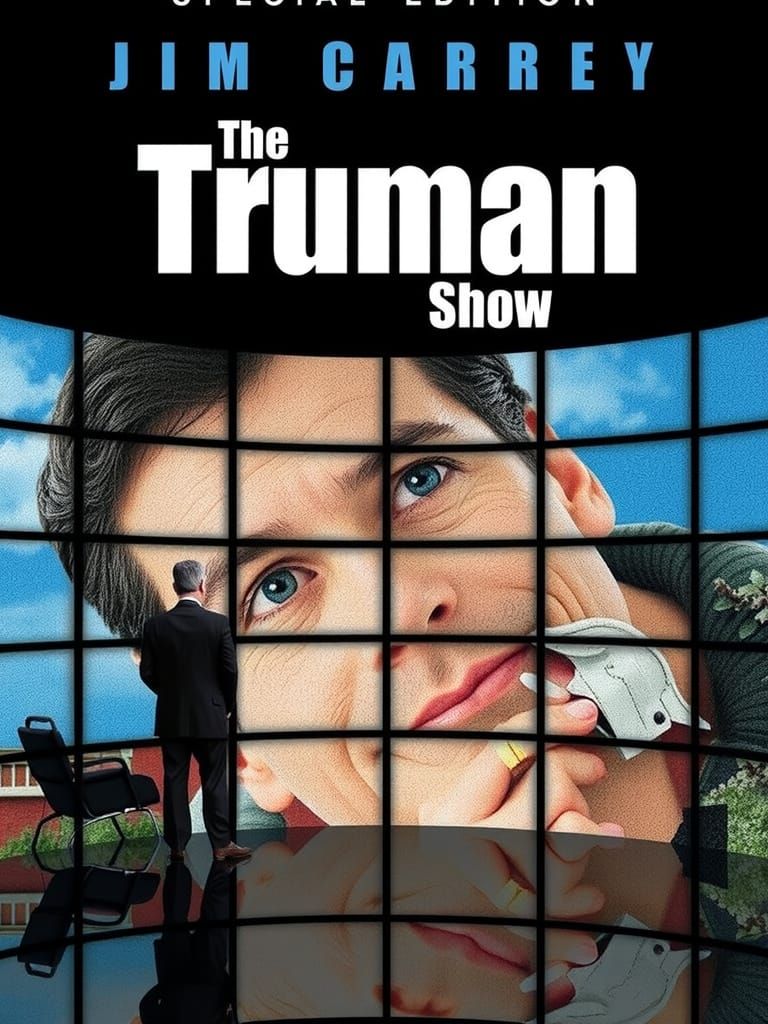 Jim Carrey in The Truman Show: Retro-Futuristic Art