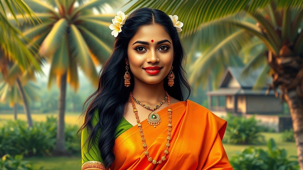 Malayali Woman in Kerala Attire: A Cultural Portrait