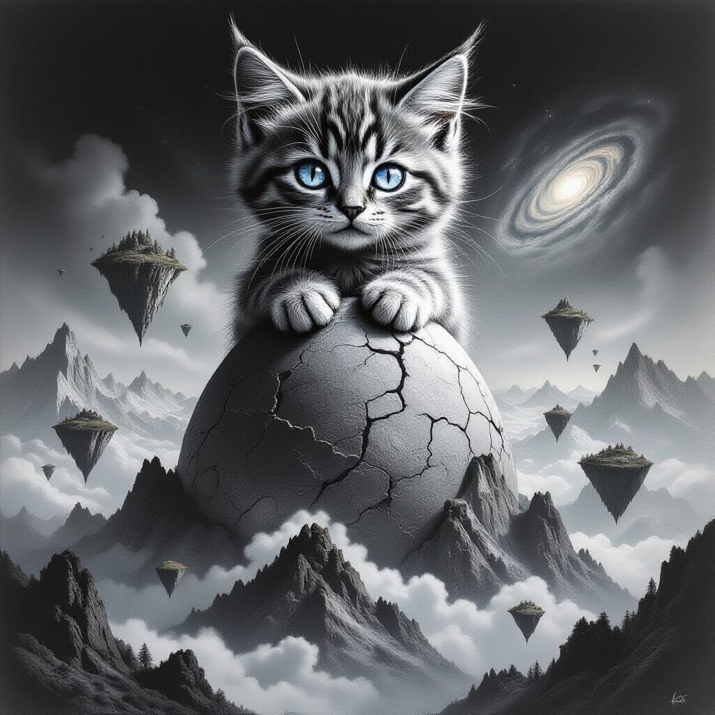 Cosmic Kitten on Cracked Egg Mountain
