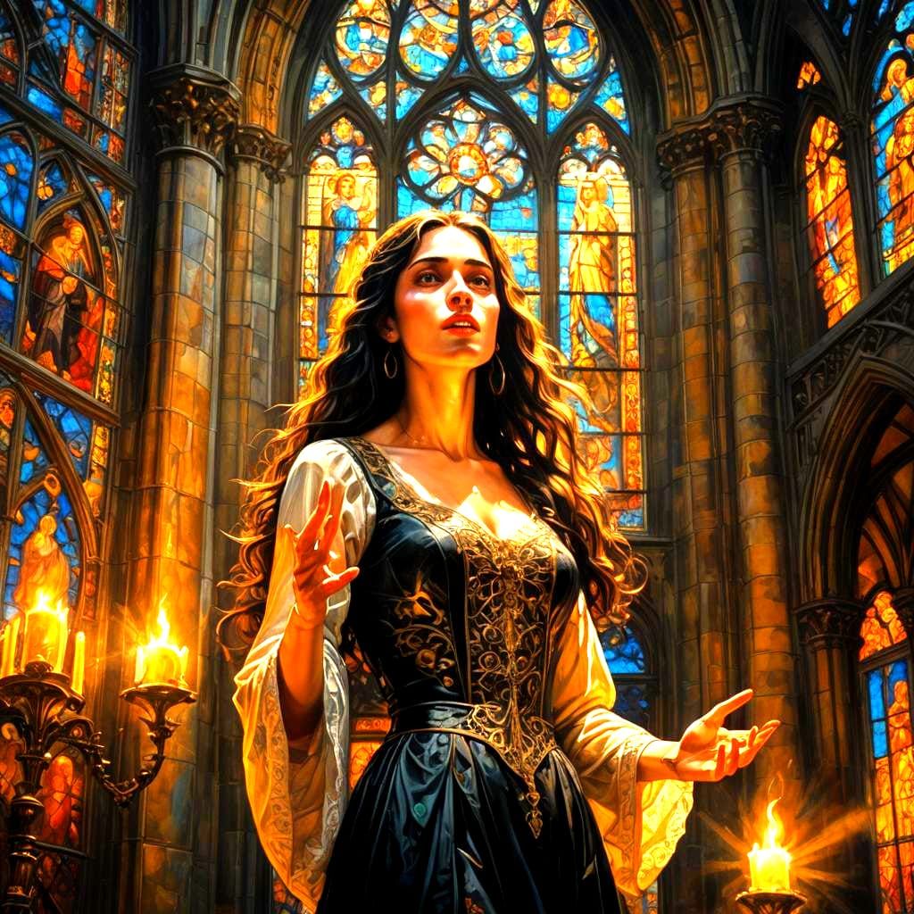 Esmeralda Sings for the Outcasts in Notre-Dame