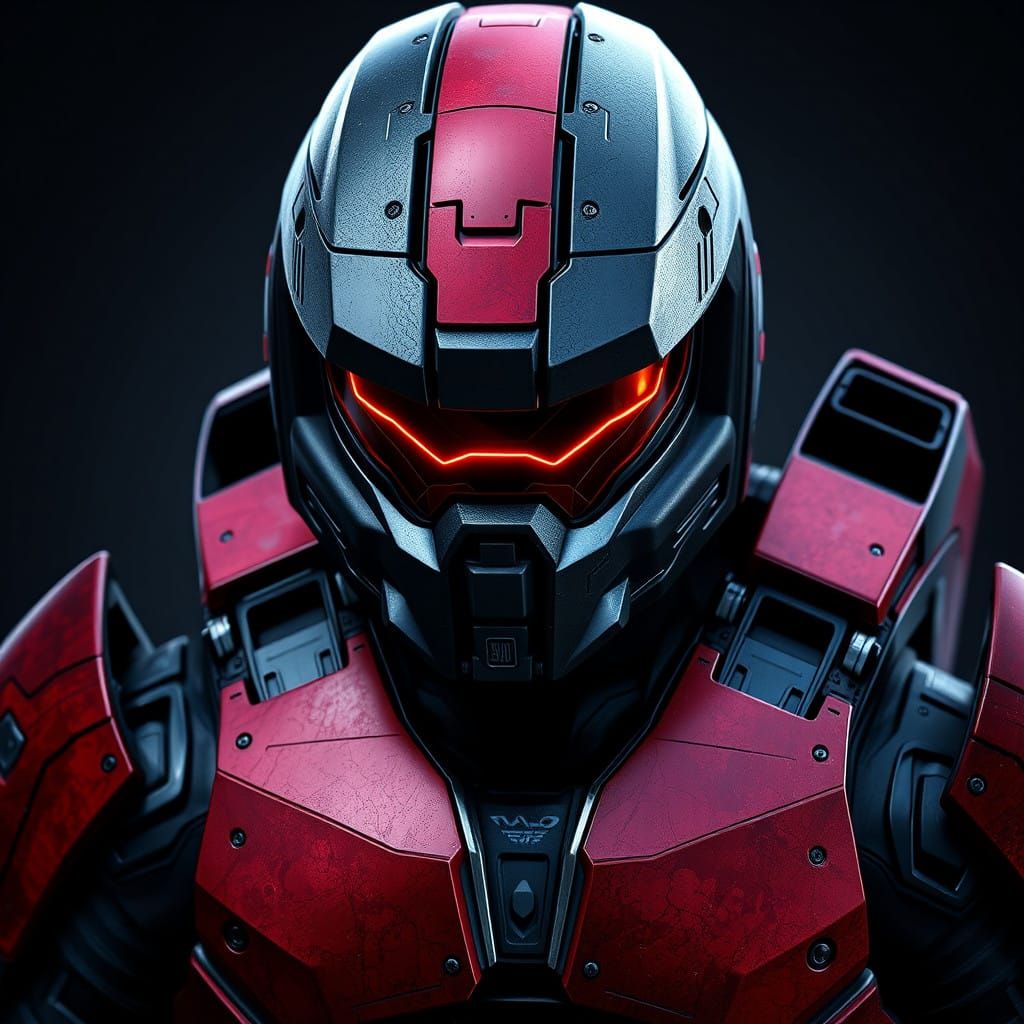 High-Tech Spartan III in Futuristic, Cyberpunk Style