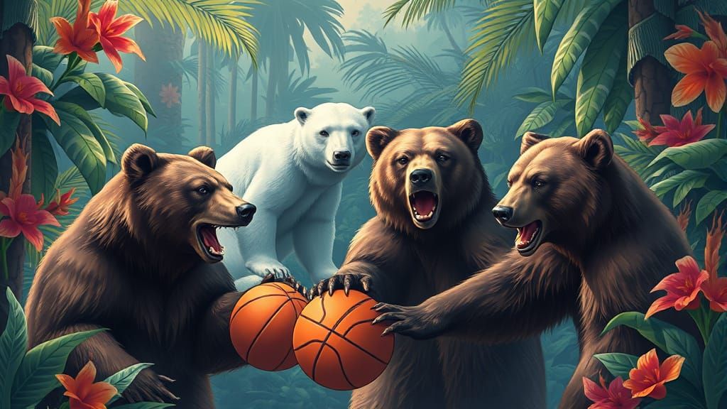 Grizzly Bears vs Polar Bears Basketball Championship
