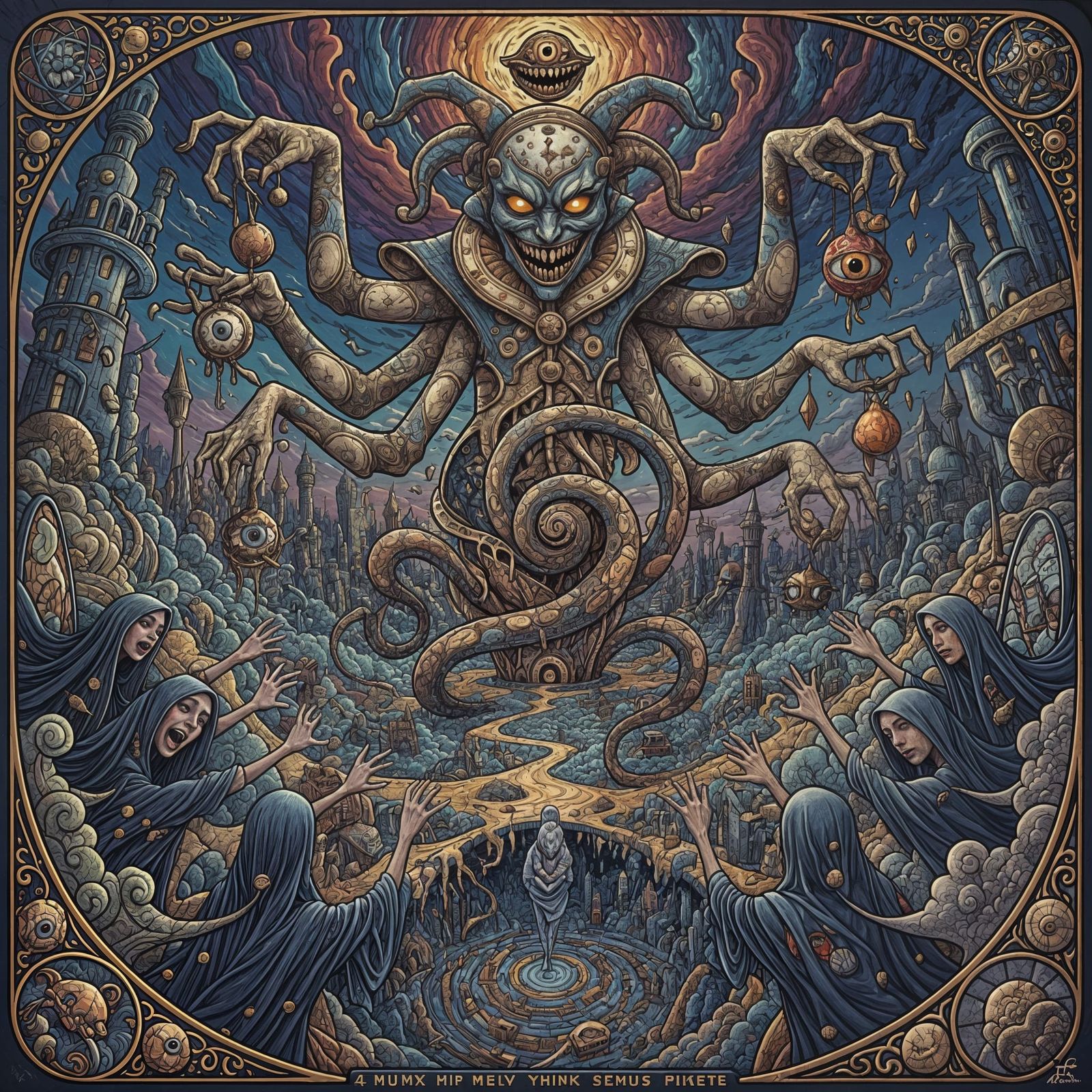 Surreal and Bizarre Illustration Created by AI