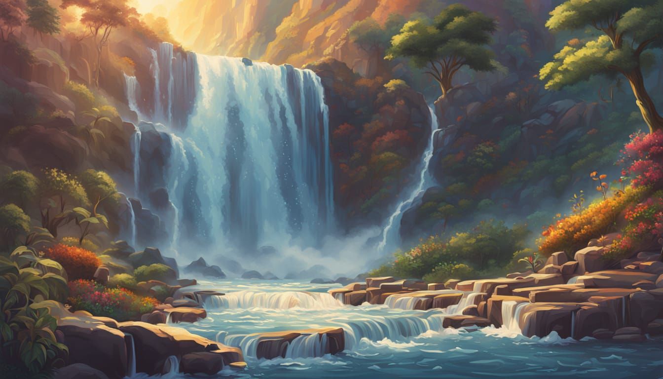 Joyful Waterfalls: Splash Art for World Change