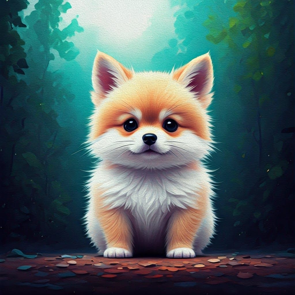 Colorful Expressionist Oil Painting in Neo-Impressionism Sty...