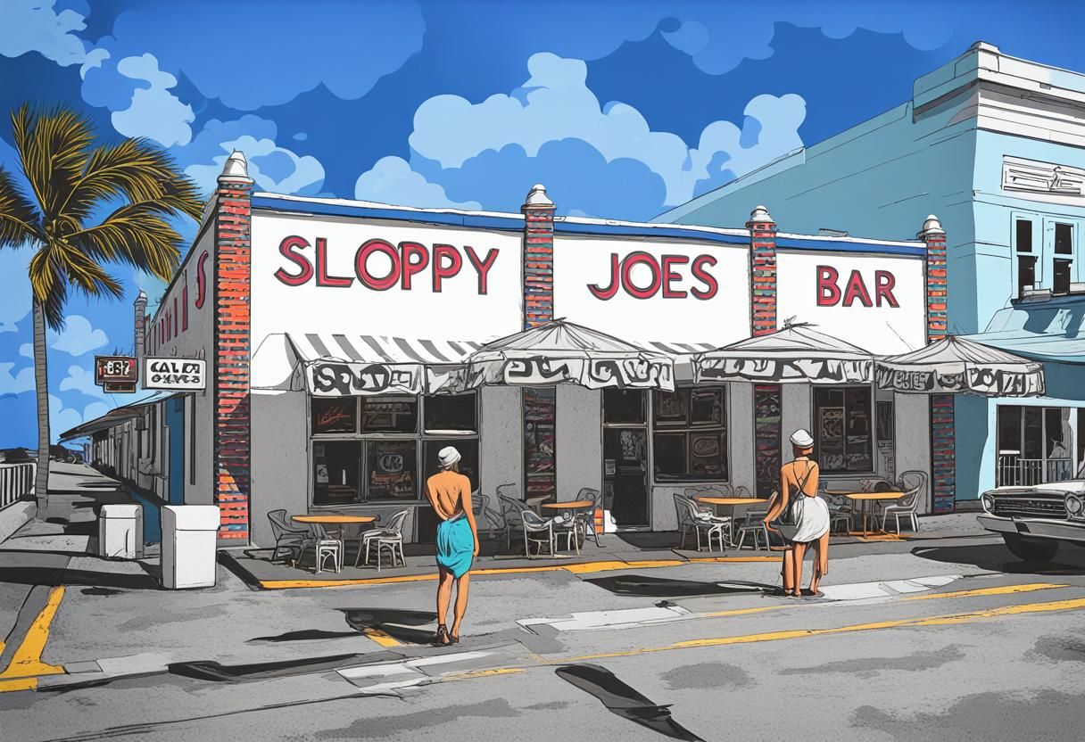 Sloppy Joe's Bar: Pop Art Screen Print