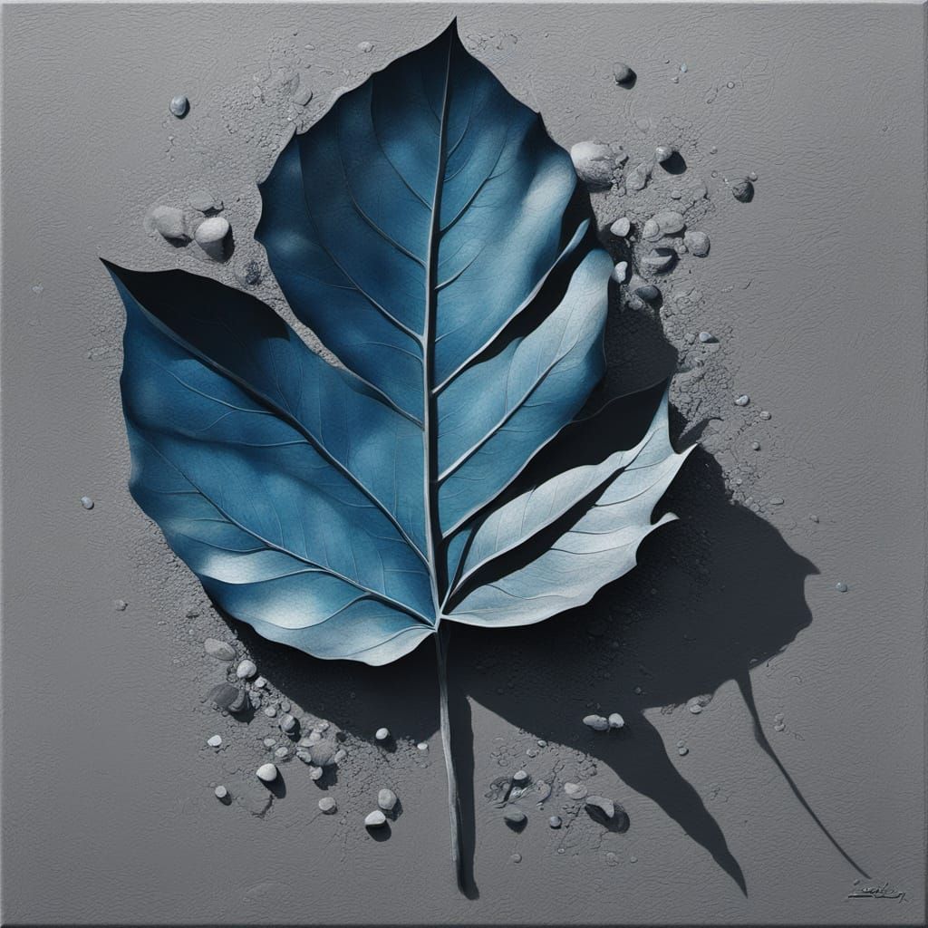 Abstract Surrealism Painting in Cyberpunk Style