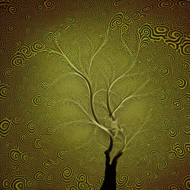 Hyperdetailed Fractal Mandelbrot Tree in 8k Resolution