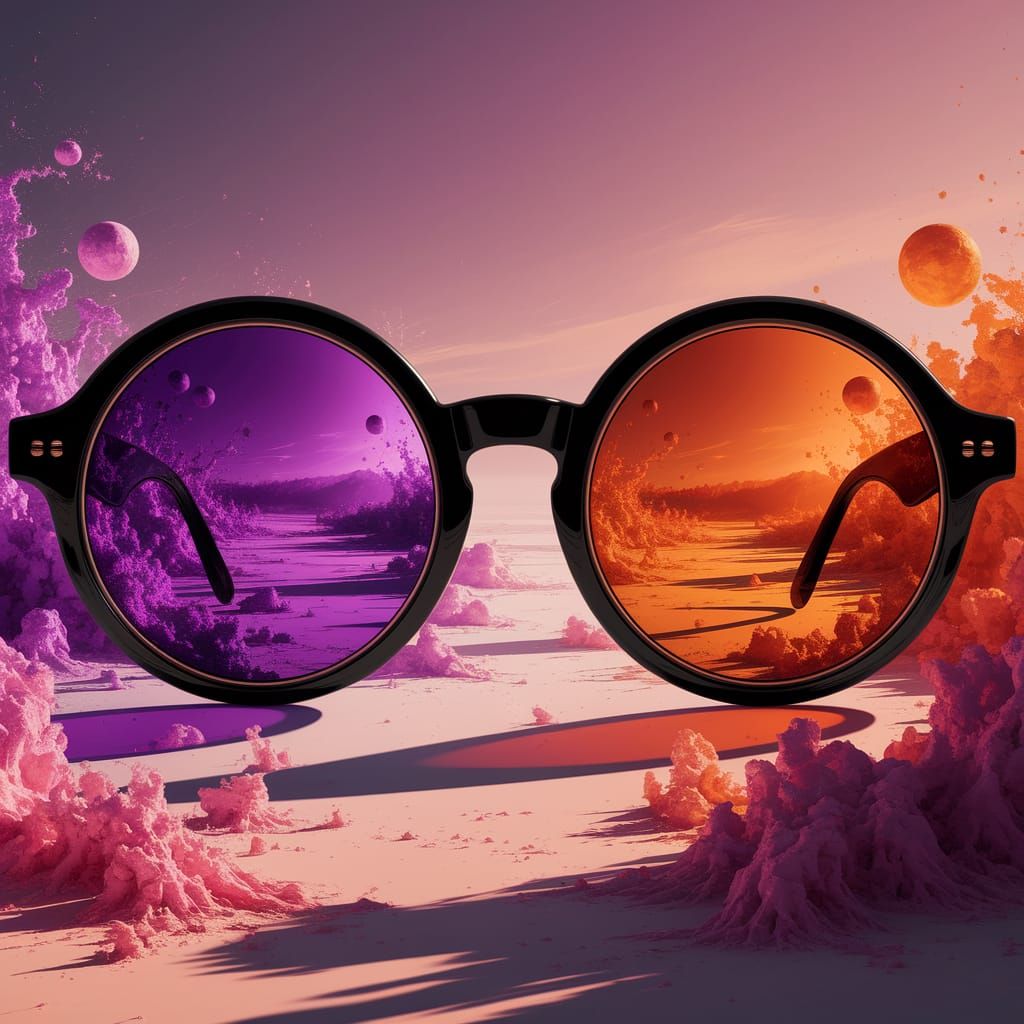 Ethereal Eyeglasses Portal to Vibrant Realms