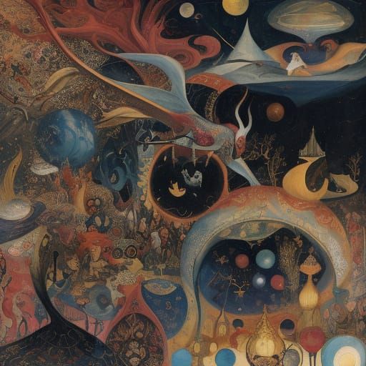 Surreal Fusion: Hilma af Klint and Hieronymus Bosch
