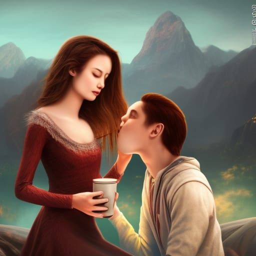 Fantastical Hot Chocolate Moment in Deep Color