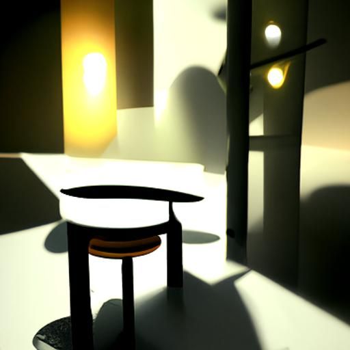 Night Cafe: 3D Rendering with Deep Shadows