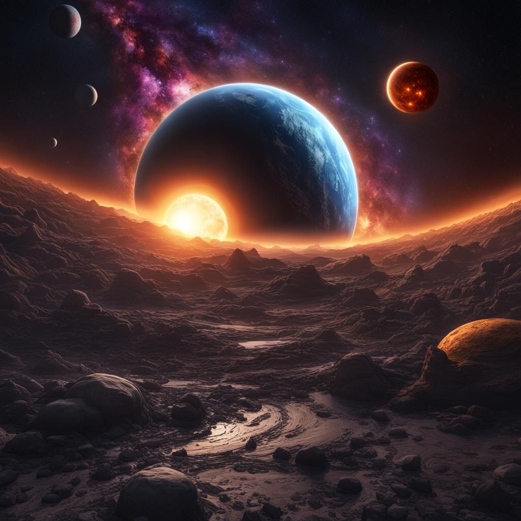 Colorful Universe: Sun, Moon, Planets, and Stars