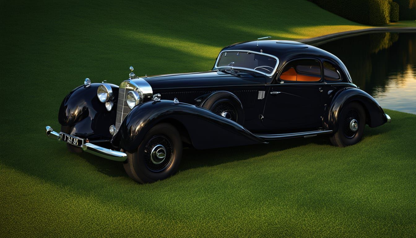 1939 Mercedes Benz 540K in Art Deco Style