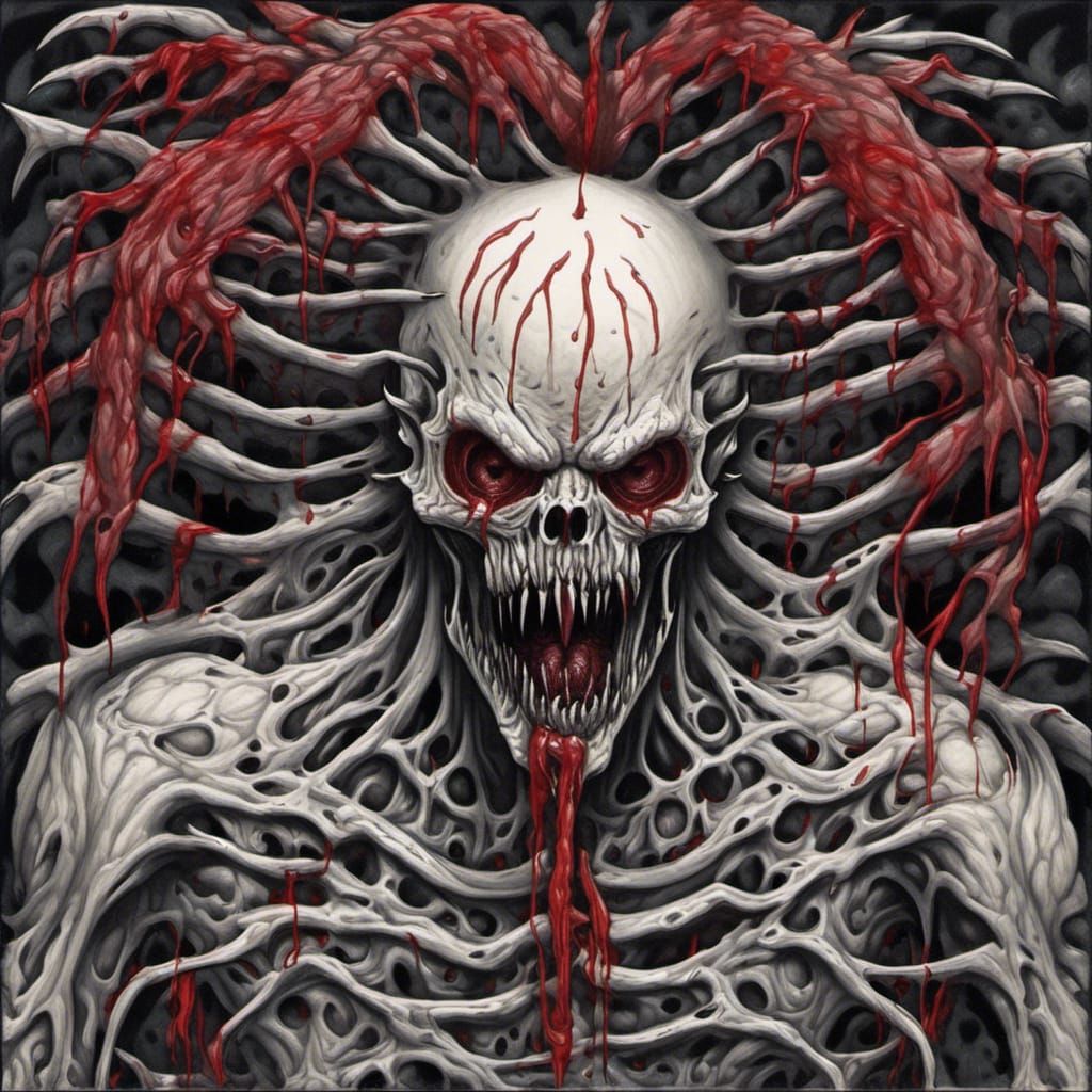 parasitic frenzy, inside of me; monochromatic terror; resin ...