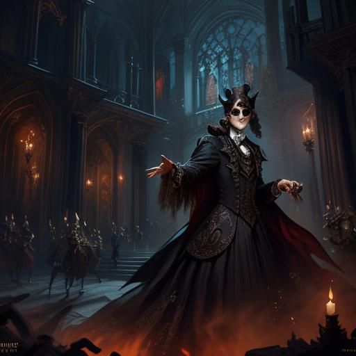 Phantom of the Opera Masquerade Ball Matte Painting