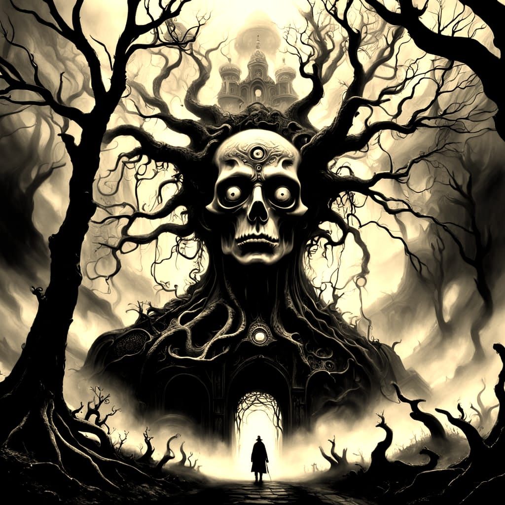 Whimsical, Surreal Landscapes with Hanging Eyeballs in a Dre...