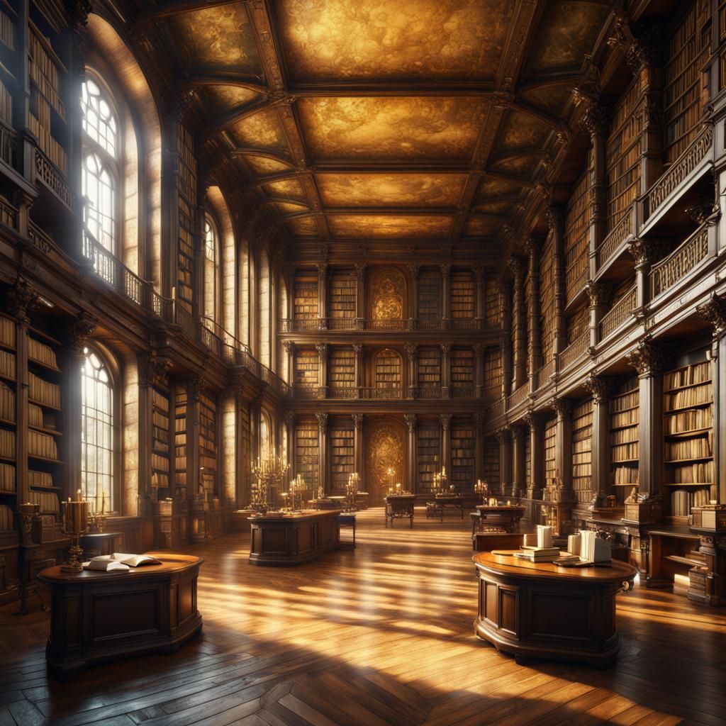 Grand Library: Detailed Matte Painting in Unreal Engine