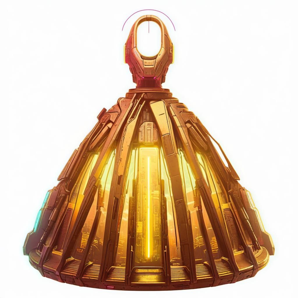 Cyberpunk Ballgown for a future Princess.
