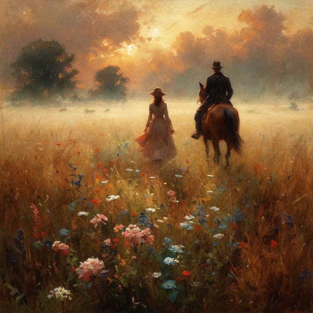 AI Generated Meadow Scene