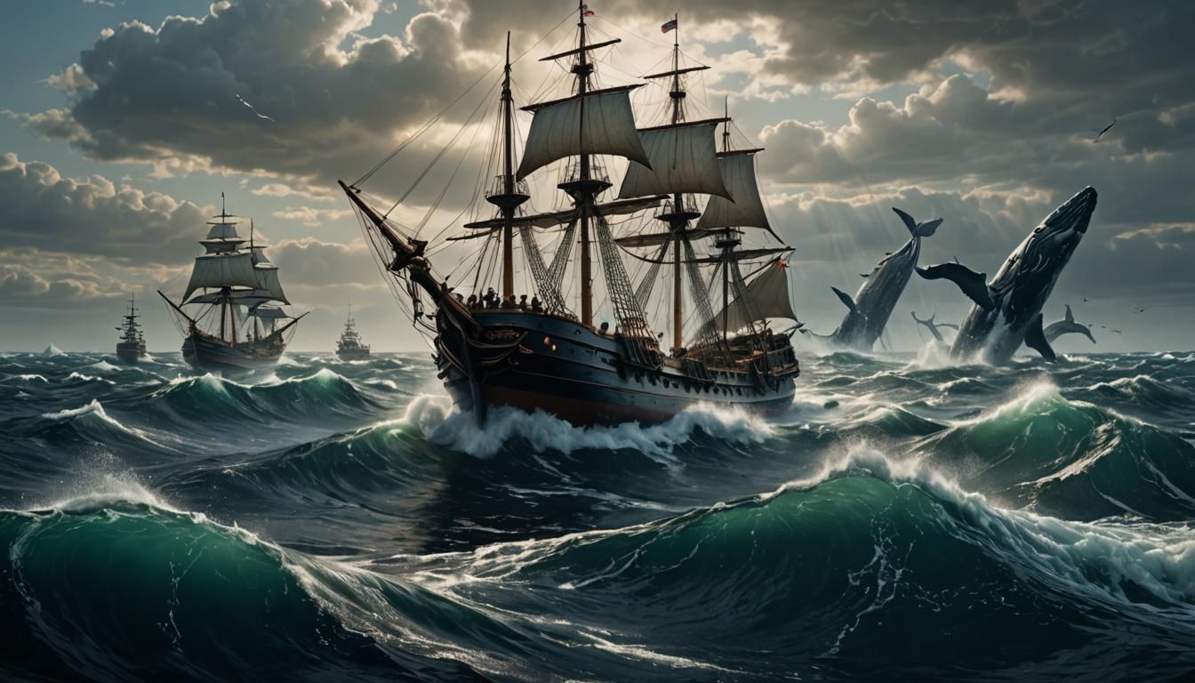 Epic Whale Hunt: Leviathan and Whalers