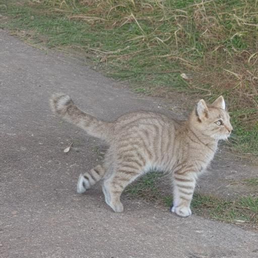Kitten's Lion Shadow: A Whimsical Image