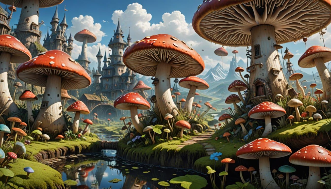 Fantastical Fungal Landscape