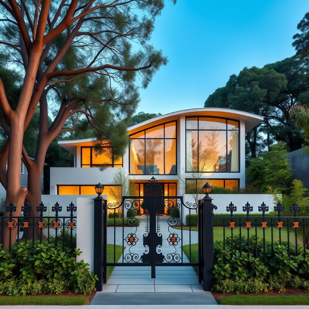 Sleek Minimalist House on Bustling Avenue