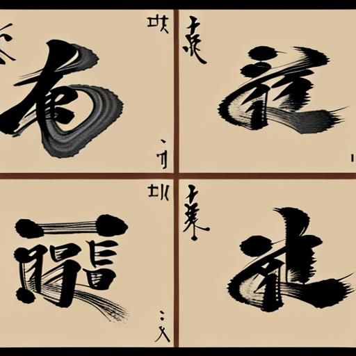 hiragana, katakana and kanji.