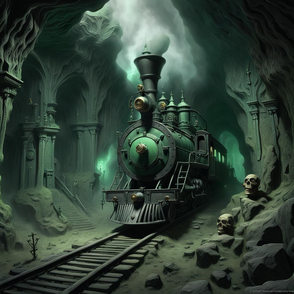 Ghost train, in the cave