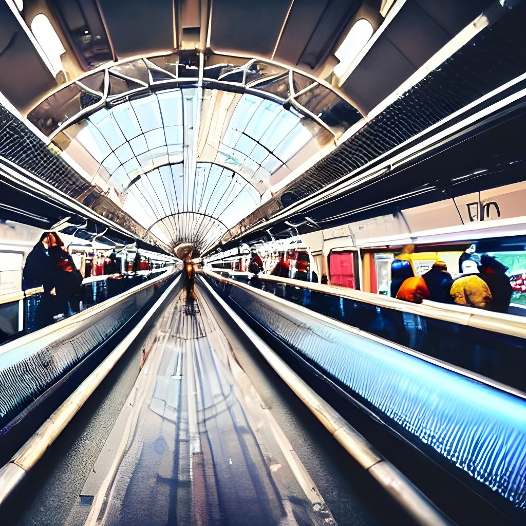 Detailed Cross-Section of Futuristic Interstellar Spaceport