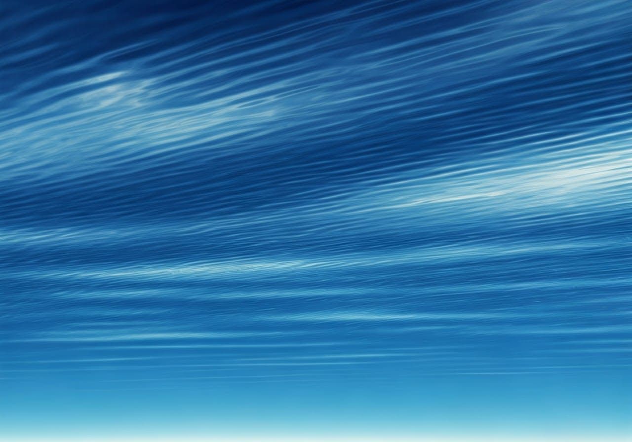 A strange world where the sky is the ocean and the ocean is the sky