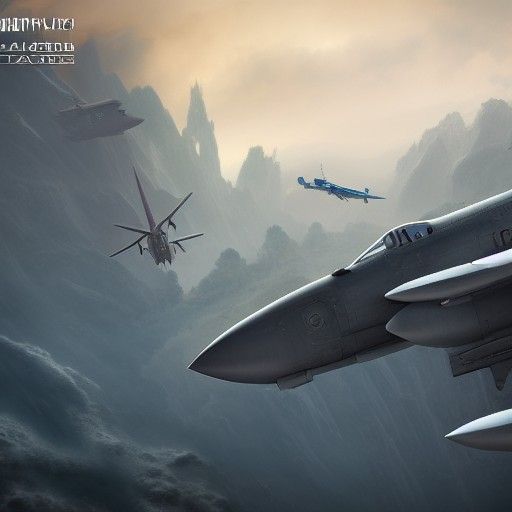 Futuristic Military Aircraft Concept Art