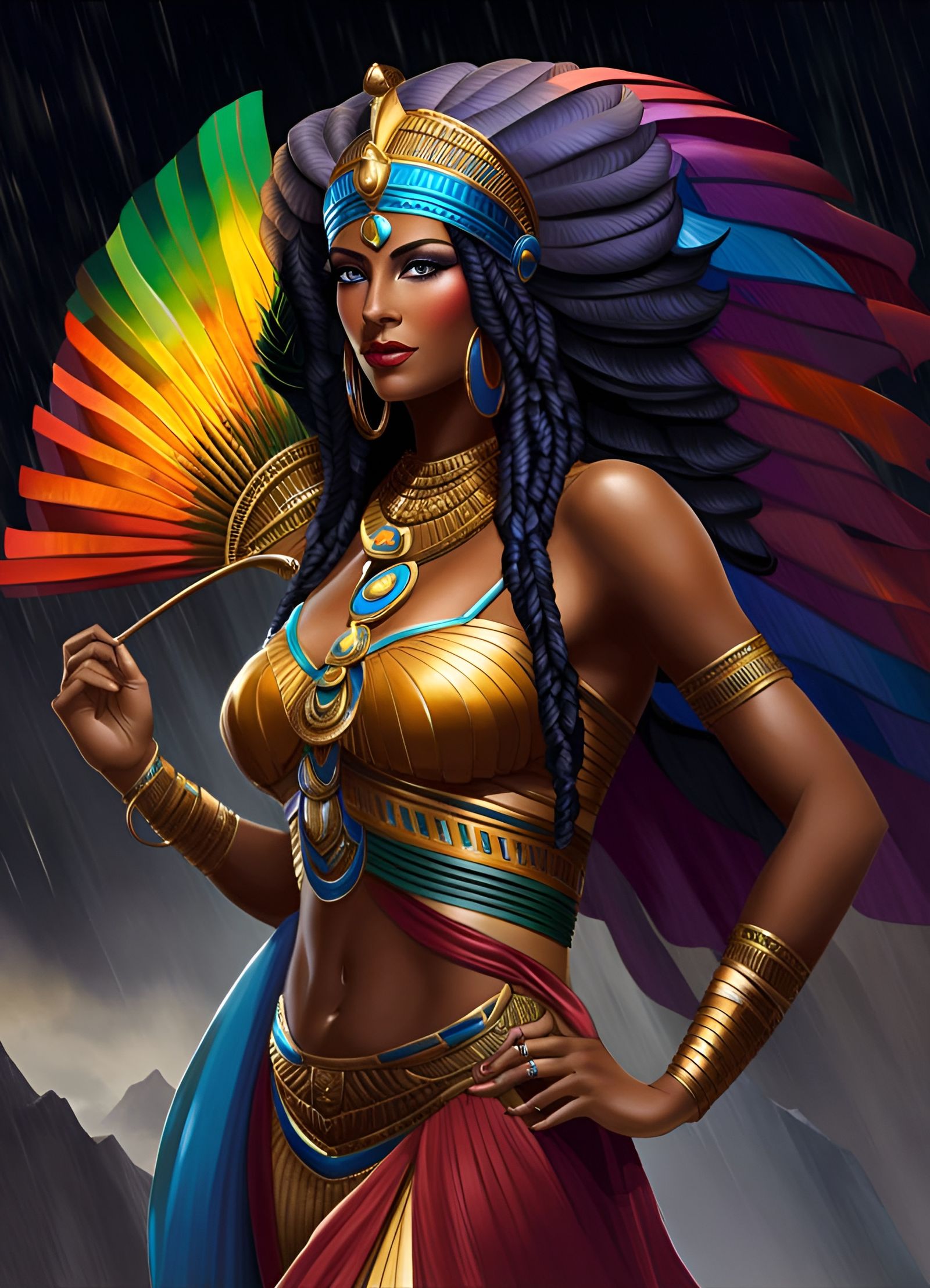 Egyptian Goddess Amaunet Portrait