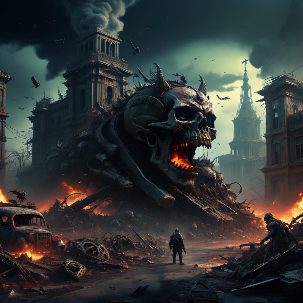 Angels and Demons Clash in Apocalyptic Art