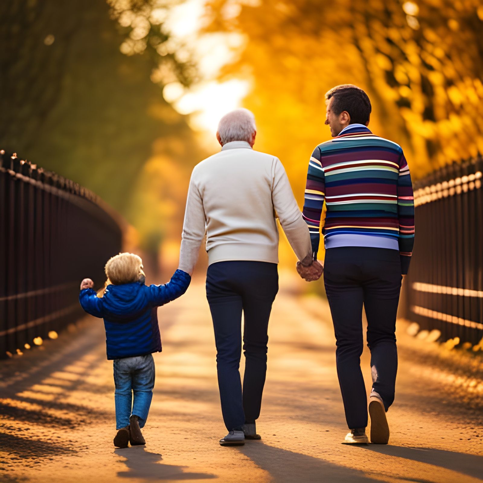 Grandpa, Daddy and son.