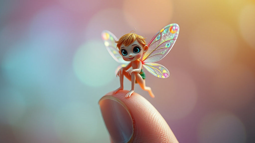 Enchanting Mini Fairy on a Finger