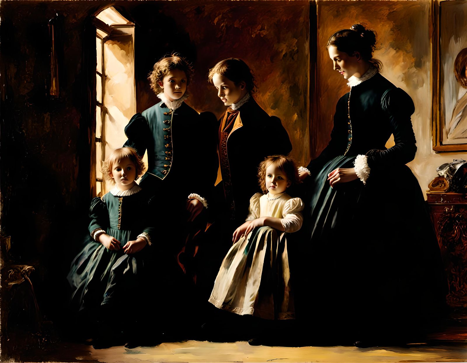 Family happiness during Renaissance in Spain