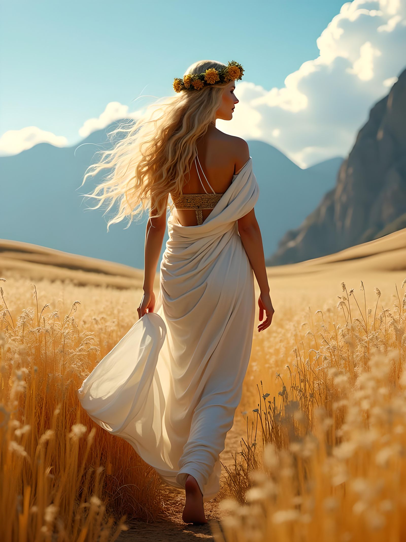 Demeter greek goddess of harvest