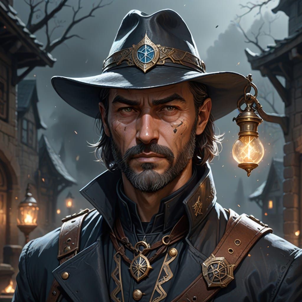 Modern Wizard in Tactical Military Regalia