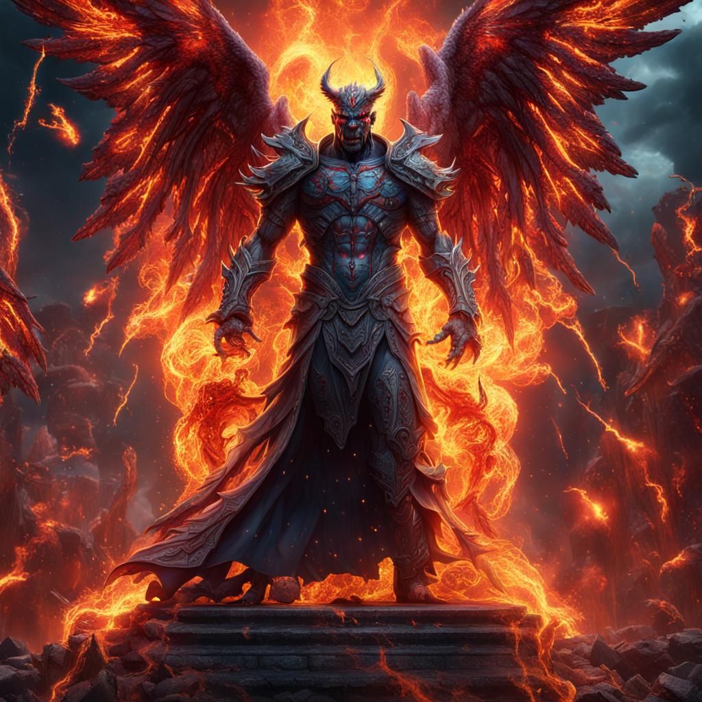 Two-Faced Demon Angel in Electric Battle